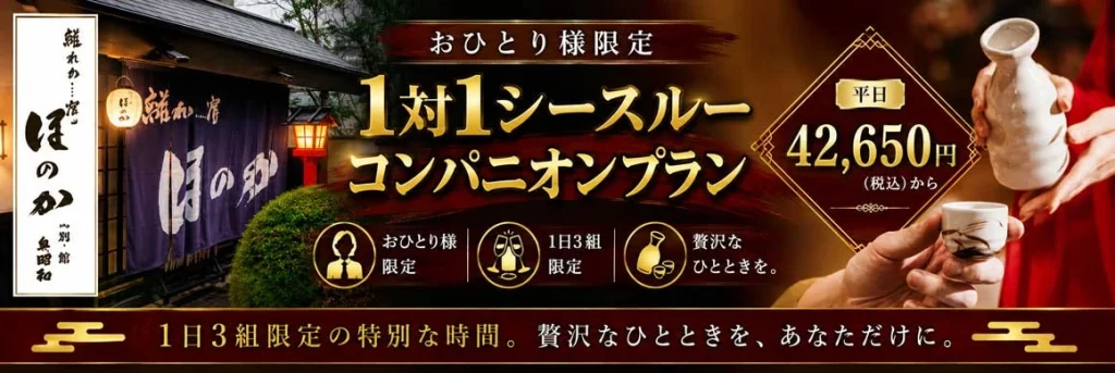 離れの宿ほのか　1対1シースルーコンパニオン　おひとり様限定